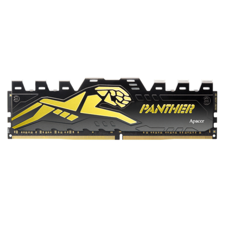 Apacer Panther Black-Gold 16GB (1x16GB) 3600Mhz CL18 DDR4 Gaming Ram (AH4U16G36C2527GAA-1)