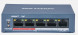 HIKVISION DS-3E0105P-E/M(B) 4xFE+1xFE UPLİNK YÖNETİLEMEZ 35W POE SWITCH 