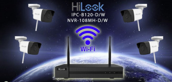 HILOOK WIFI KIT NVR-108MH-D/W 8CH + 4 ADET B120D/W