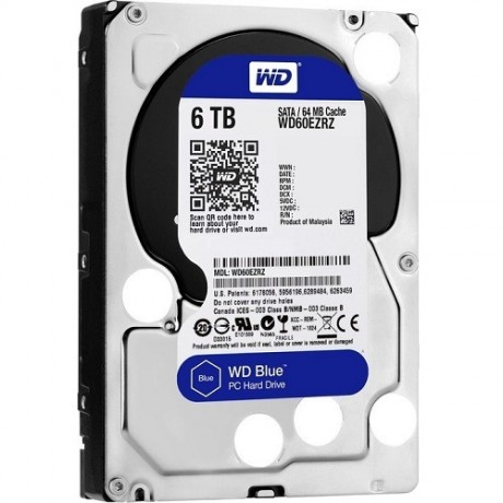 6TB WD Blue SATA6 5400rpm 64MB WD60EZRZ