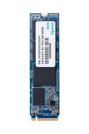 Apacer AS2280P4 480GB 2100/1500MB/s NVMe PCIe Gen3x4 M.2 SSD Disk (AP480GAS2280P4-1)
