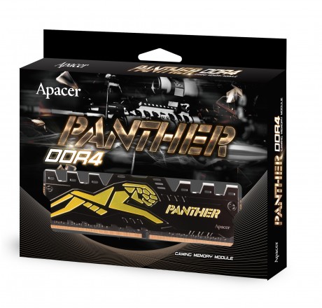 Apacer Panther Black-Gold 8GB (1x8GB) 3000Mhz CL16 DDR4 Gaming Ram (EK.08G2Z.GJC)