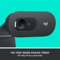 LOGITECH C505 WEBCAM HD - SİYAH 960-001364