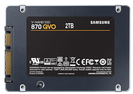 2TB SAMSUNG 870 560/530MB/s QVO MZ-77Q2T0BW SSD (Resmi Distribütör Garantili)