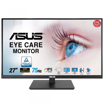 27 ASUS VA27AQSB QHD IPS 1MS 75HZ HDMI DP