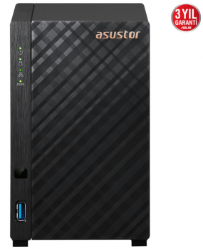 ASUSTOR AS1102T REALTEK RTD1296 2 YUVALI 1GB DDR4 2.5GBEx1USB3.2 DEPOLAMA ÜNİTESİ