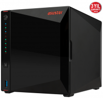 ASUSTOR AS5304T INTEL J4105 4 YUVALI 4GB DDR4 2.5GBEX2 USB3.2X3 DEPOLAMA ÜNİTESİ 