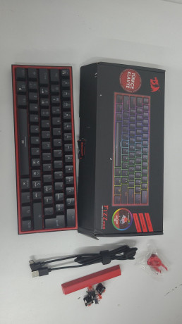 Redragon K617 Fizz RGB Red Switch Kablolu Siyah Compact Gaming (Oyuncu) Klavye (OUTLET)