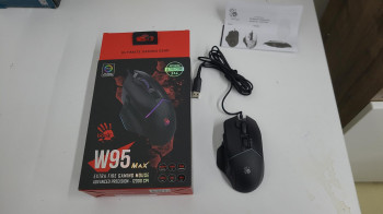 Bloody W95 Max 12.000 CPI 8 Tuş Optik RGB Siyah Kablolu Gaming (Oyuncu) Mouse (OUTLET)