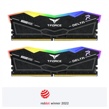 Team T-Force Delta RGB Black 32GB (2x16GB) 8000MHz CL38 DDR5 Gaming Ram (FF3D532G8000HC38DDC01)