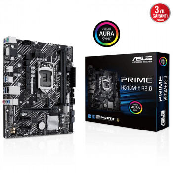 ASUS PRIME H510M-E R2.0 3200Mhz DDR4 HDMI DP 1200p