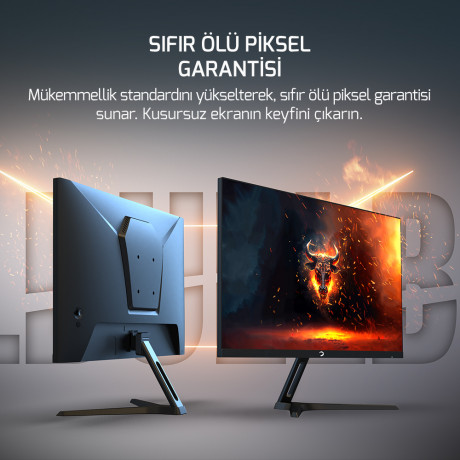 GamePower 24'' Bull T10 Flat IPS 180Hz 0.5ms FHD Gaming Monitör (Sıfır Ölü Piksel Garantili)