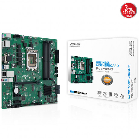 ASUS PRO B760M-CT-CSM DDR5 HDMI DP VGA mATX