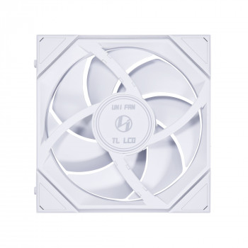 Lian Li UNI FAN TL LCD REVERSE 1x140mm Beyaz Kasa Fanı (G99.14RTLLCD1W.00)