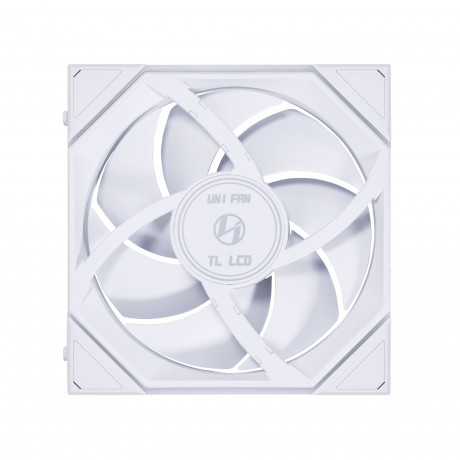 Lian Li UNI FAN TL LCD REVERSE 1x140mm Beyaz Kasa Fanı (G99.14RTLLCD1W.00)