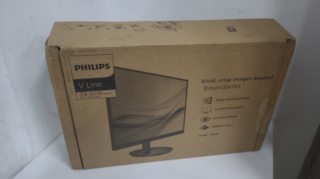 23.8 PHILIPS 241V8AW/01 FHD 75HZ HDMI BEYA(OUTLET)